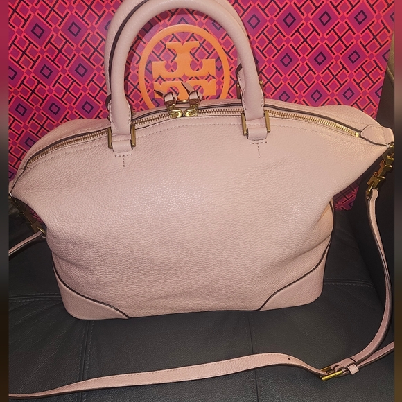 Tory Burch Blush Leather Satchel - Picture 2 of 9